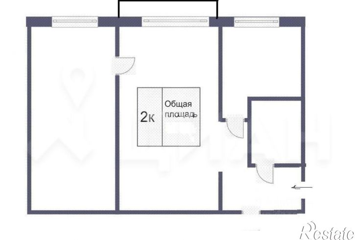 2-комн квартира мкр Лебединец, 8,  д. 8