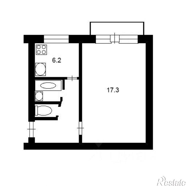 1-комн квартира Парковый мкр, 11,  д. 11