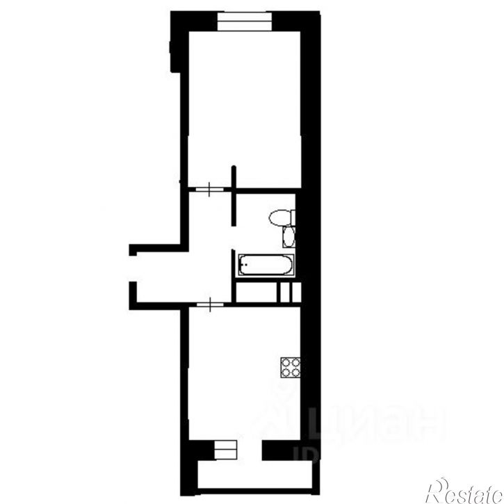 1-комн квартира мкр Лебединец, 23,  д. 23