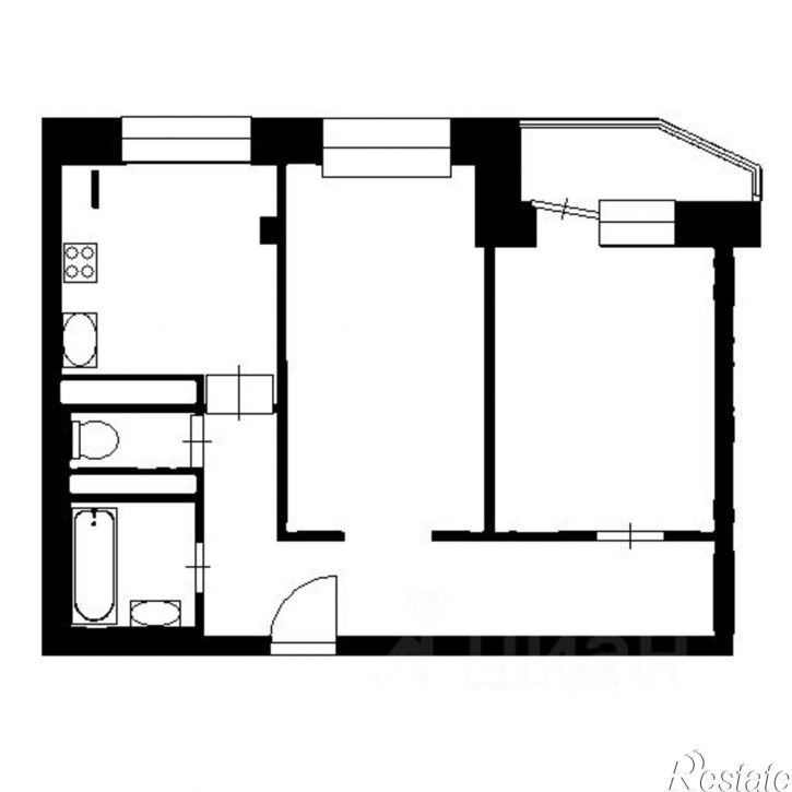 2-комн квартира Парковый мкр, 18,  д. 18
