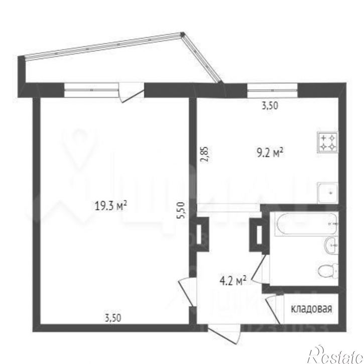 1-комн квартира Олимпийский мкр, 30,  д. 30
