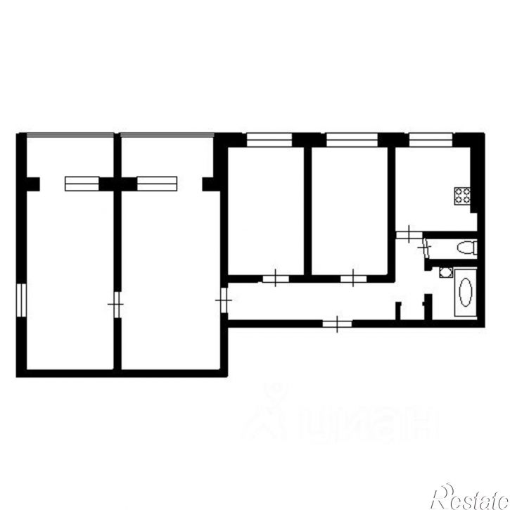 4-комн квартира мкр Буденного, 6,  д. 6
