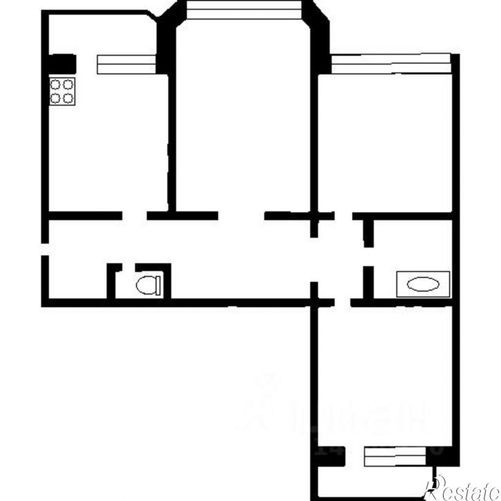 3-комн квартира Олимпийский мкр, 24,  д. 24