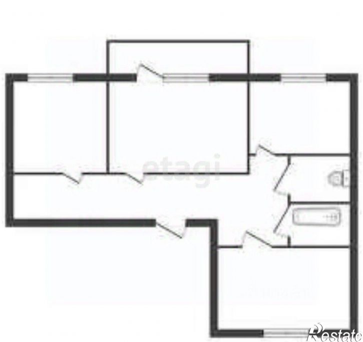 3-комн квартира