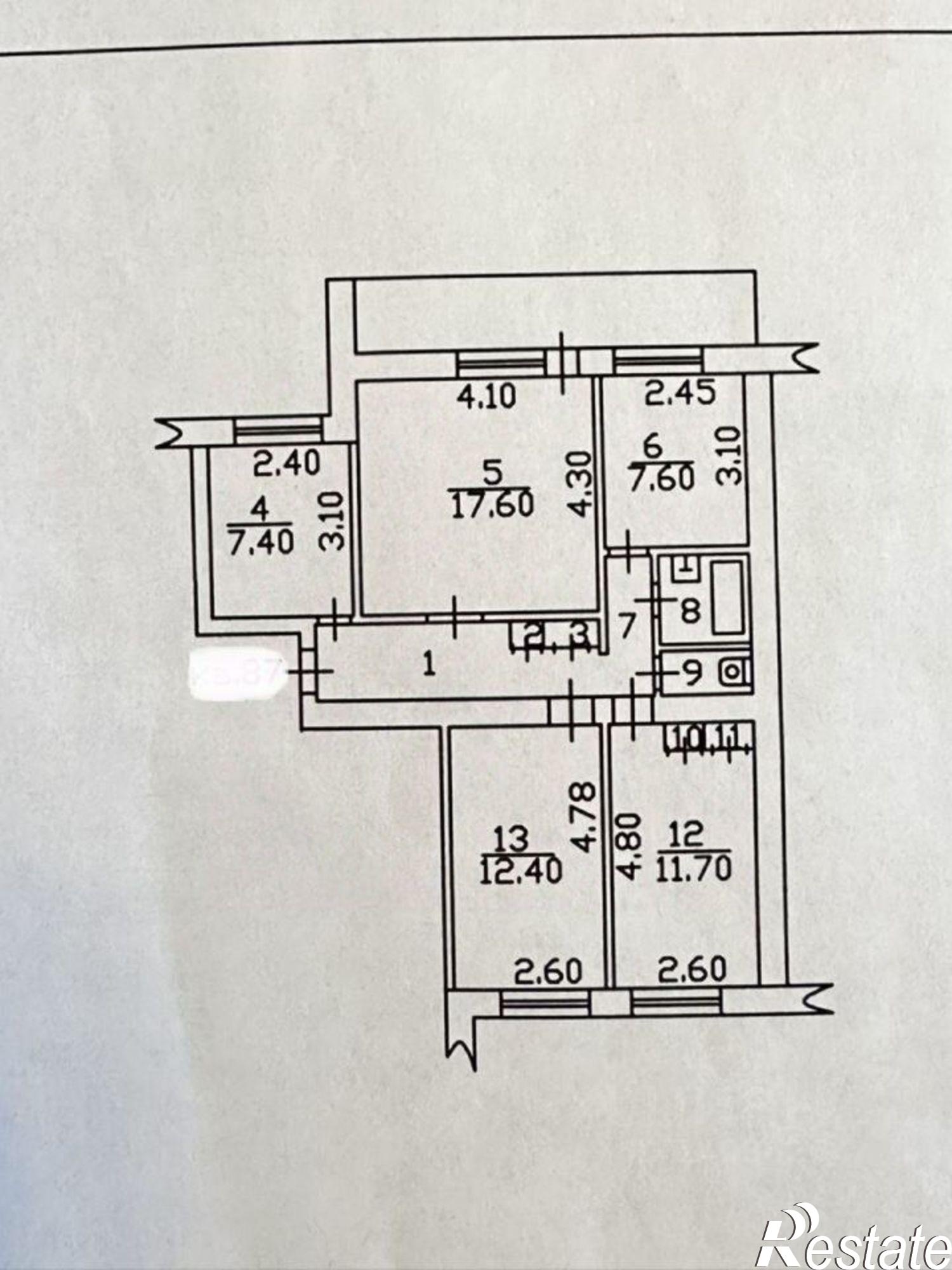 Купить квартиру за 4 200 000 рублей на улица Хмелёва, 4