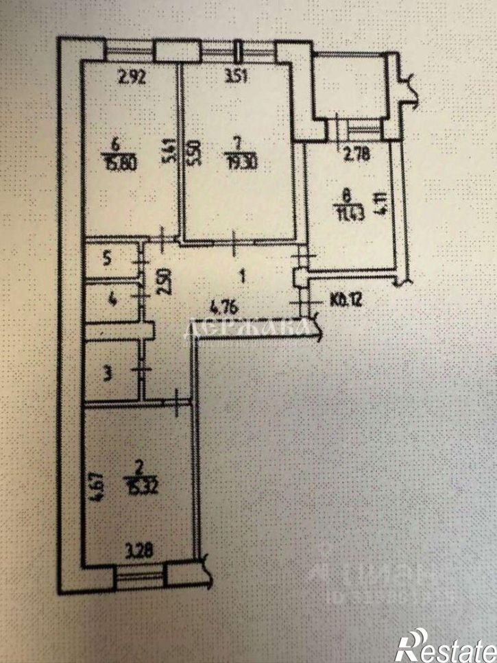 3-комн квартира Южный мкр,дом 10б