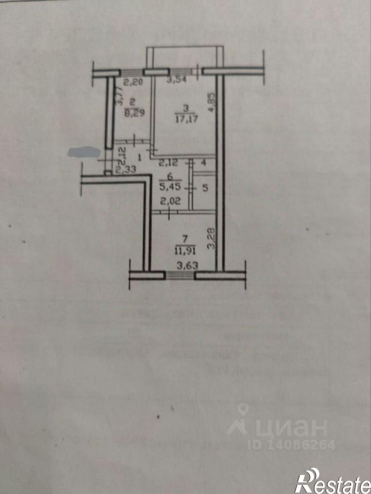 2-комн квартира улица Урицкого, 14,  д. 14