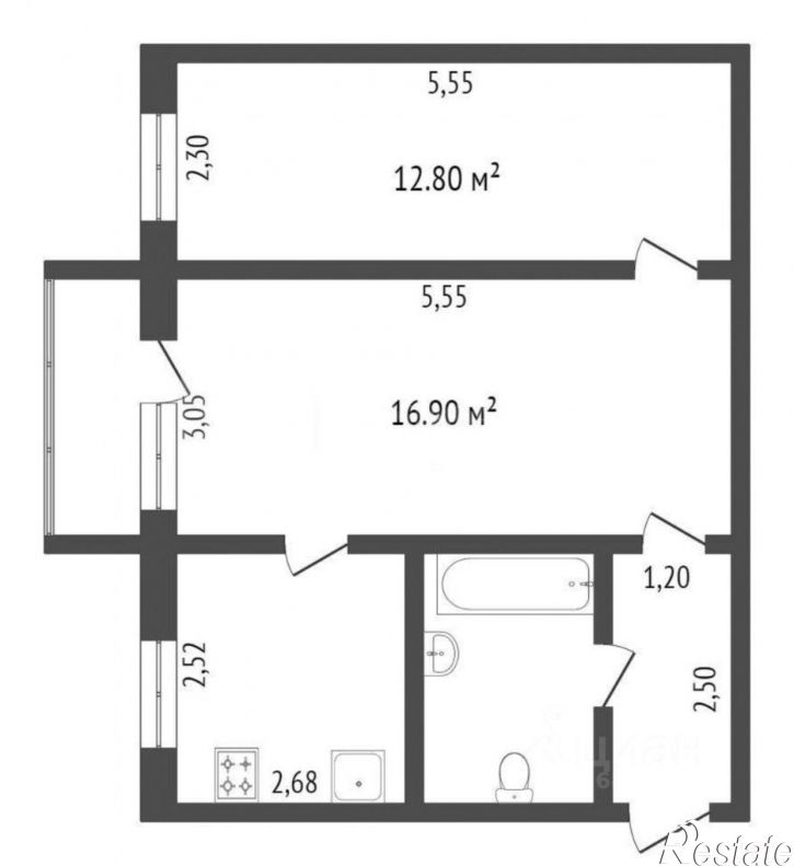 2-комн квартира Горняк мкр,дом 5