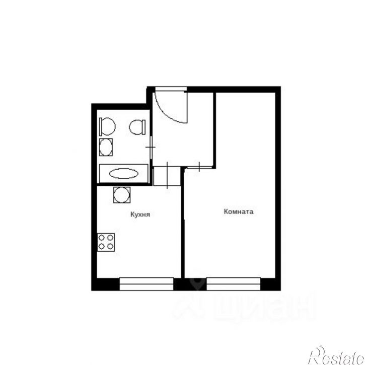 1-комн квартира Старый Оскол г.