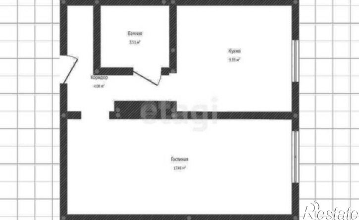 1-комн квартира мкр Конева, 7,  д. 7