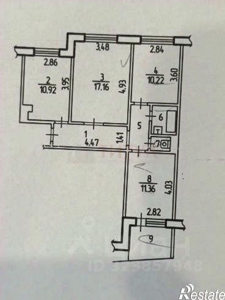 3-комн квартира Северный мкр, 14,  д. 14