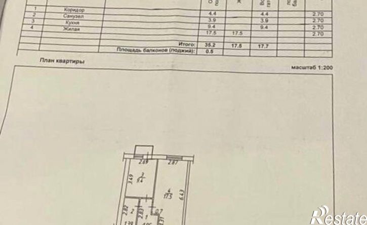 1-комн квартира мкр Заречье, 12,  д. 12