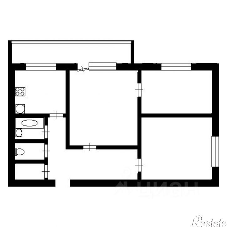3-комн квартира Парковый мкр, 20,  д. 20