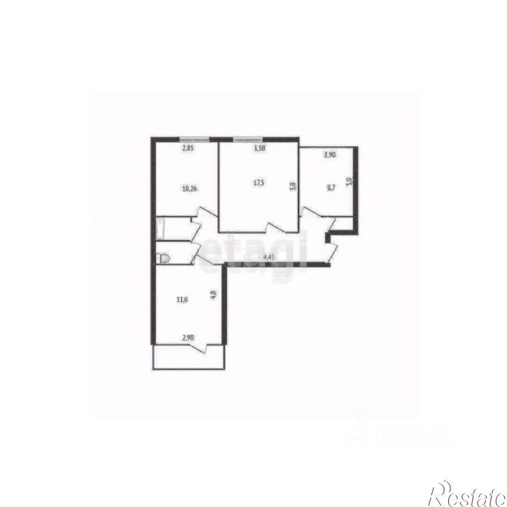 3-комн квартира Солнечный мкр, 3,  д. 3