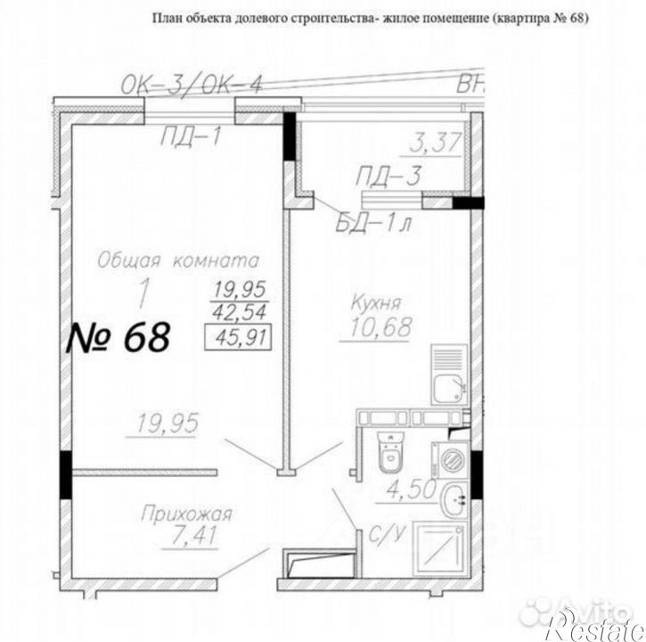 1-комн квартира в новом доме Юбилейный мкр, 5а,  д. 5а
