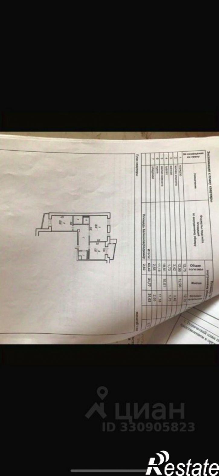 2-комн квартира мкр Дубрава квартал 1, 19,  д. 19