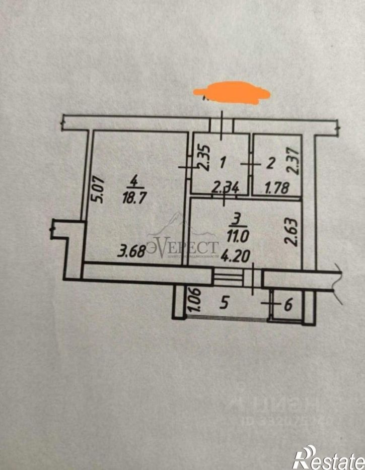 1-комн квартира Северный мкр, 8,  д. 8