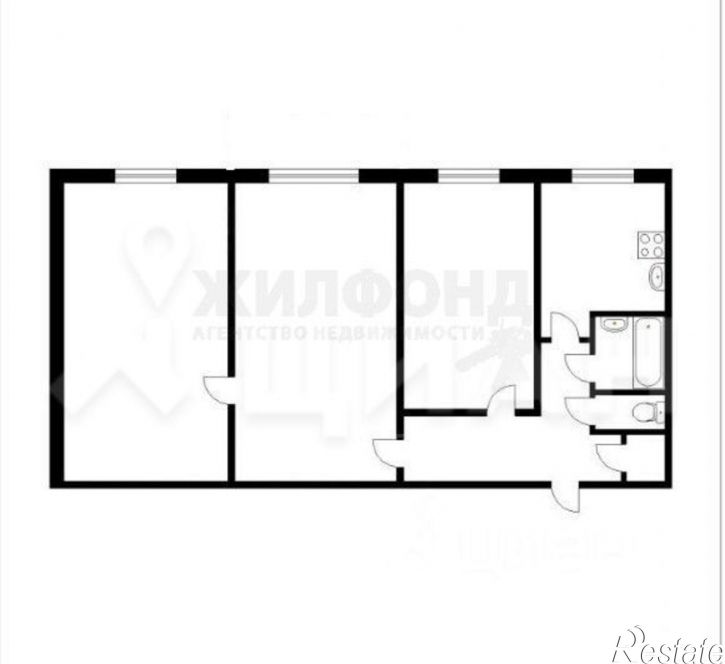 3-комн квартира мкр Лебединец, 13,  д. 13