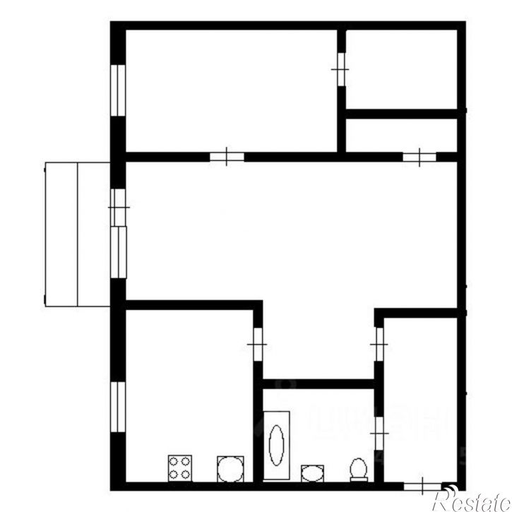 2-комн квартира Интернациональный мкр, 36,  д. 36