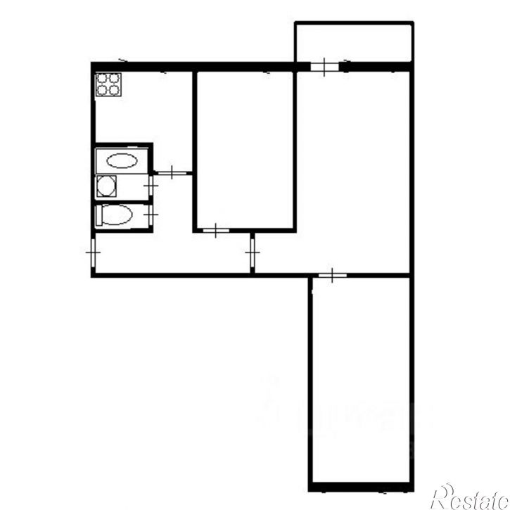 3-комн квартира мкр Лебединец, 2,  д. 2