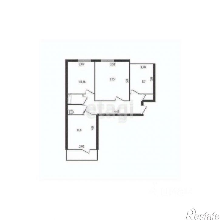 3-комн квартира мкр Королева, 13,  д. 13