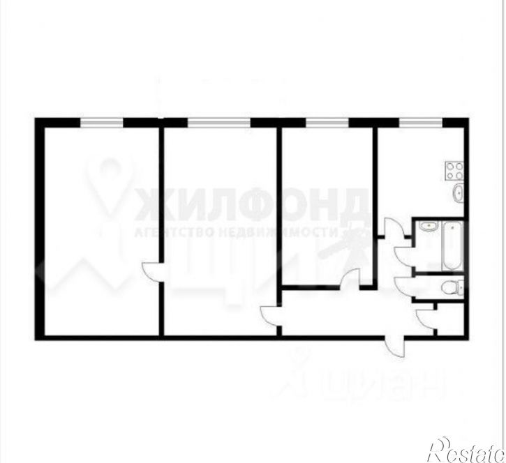 3-комн квартира Парковый мкр, 14,  д. 14