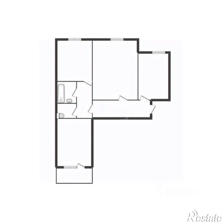 3-комн квартира Олимпийский мкр, 14,  д. 14