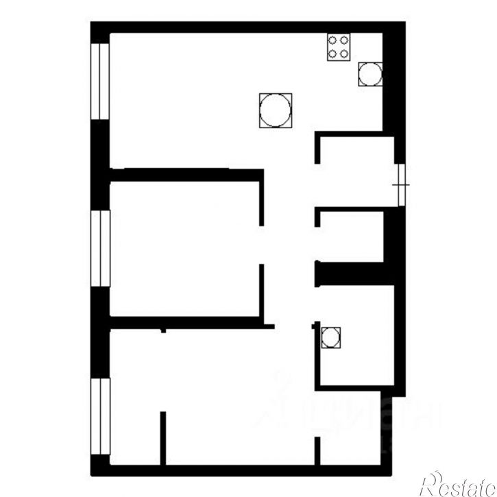 3-комн квартира Олимпийский мкр, 36,  д. 36