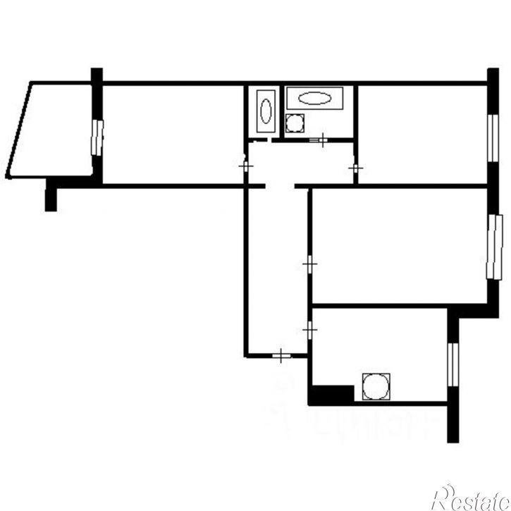 3-комн квартира мкр Буденного, 8,  д. 8