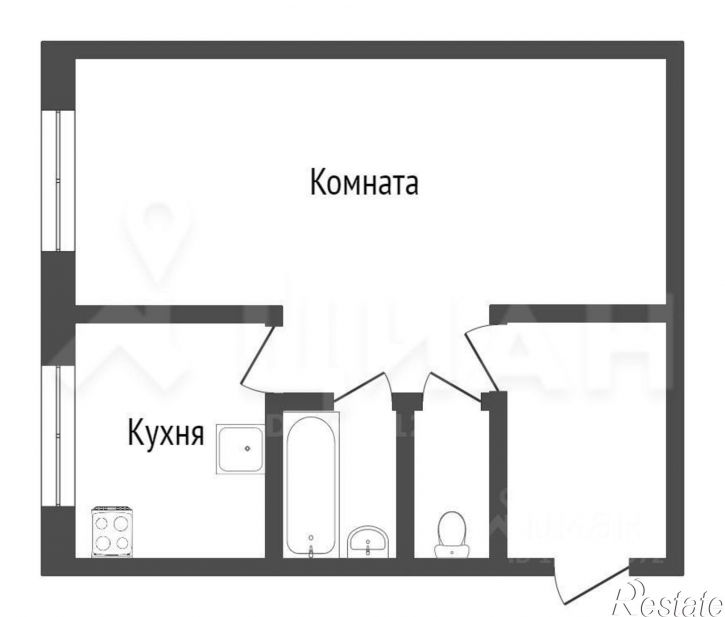1-комн квартира Интернациональный мкр, 14,  д. 14