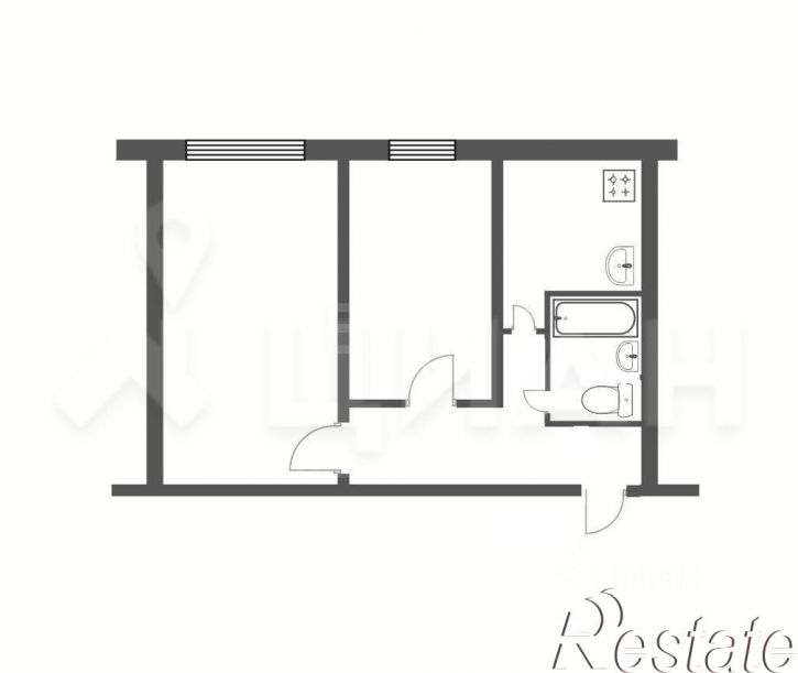 2-комн квартира Парковый мкр, 16,  д. 16
